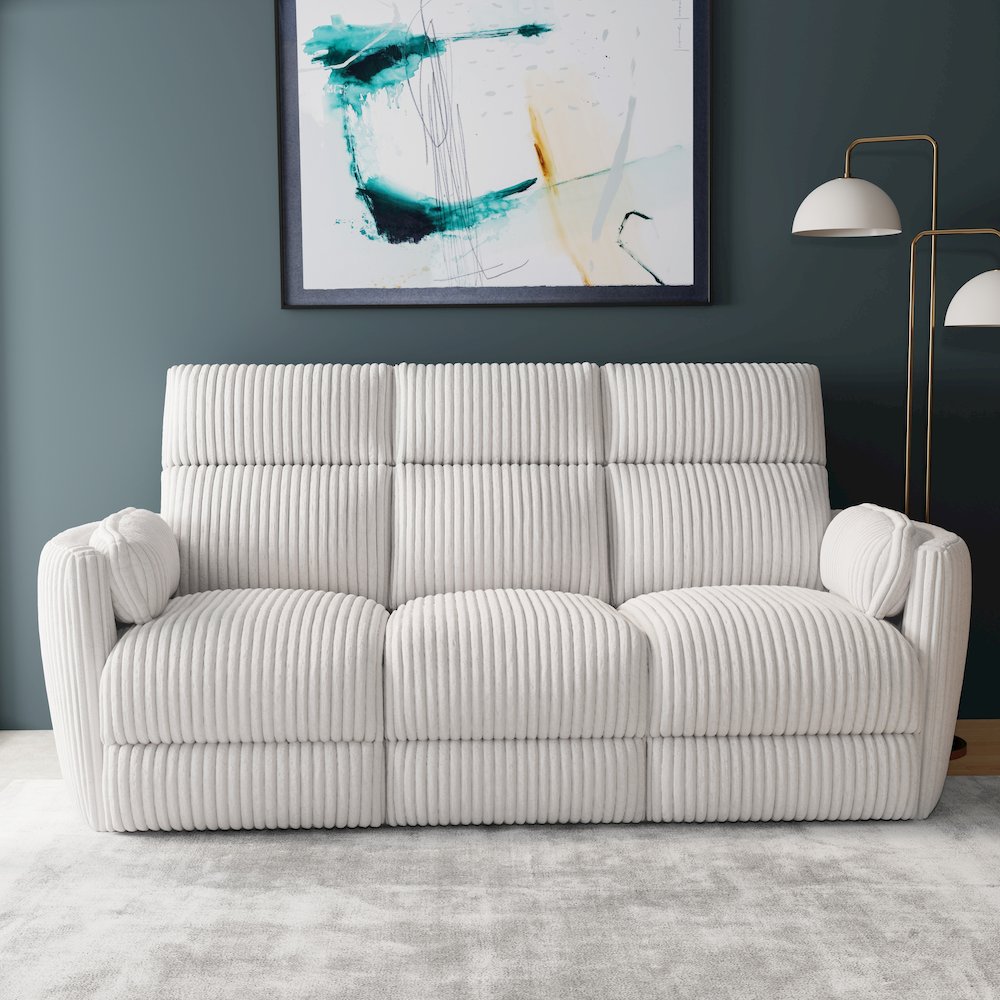 Radius - Mega Ivory Power Reclining Sofa. Picture 6