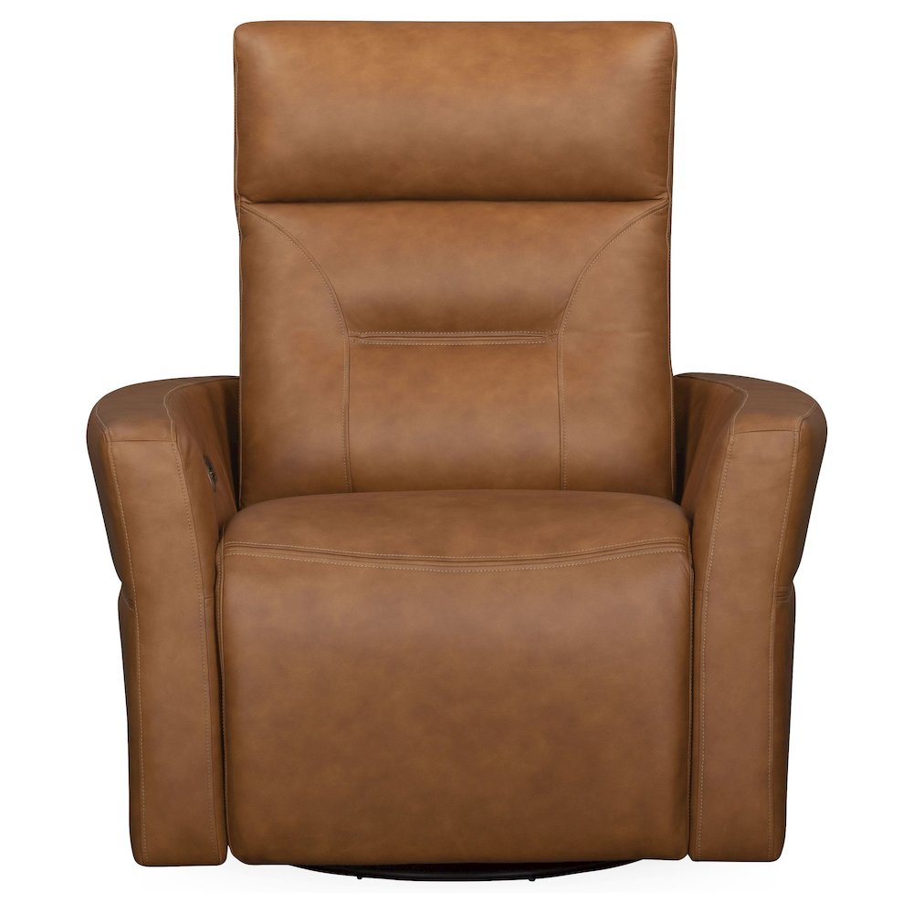 Remmington - Vintage Caramel Power Swivel Glider Recliner P2 Two Pack. Picture 2