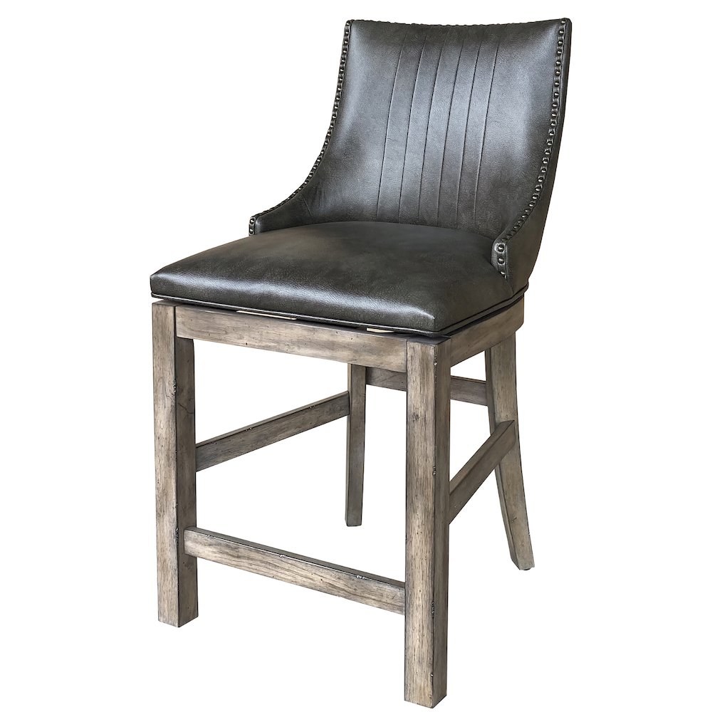 Lodge Dining Swivel Counter Sling Chair Two Pack. Picture 2