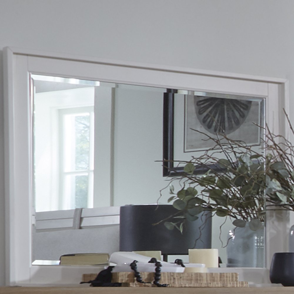 Parker House Americana Modern Bedroom Beveled Landscape Mirror. Picture 2