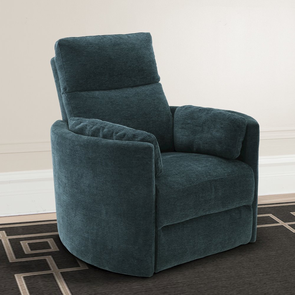 Radius - Peacock Power Swivel Glider Recliner Two Pack. Picture 7