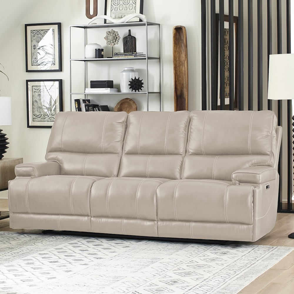 Whitman - Verona Linen - Powered By Freemotion Cordless Power Reclining Sofa. Picture 4