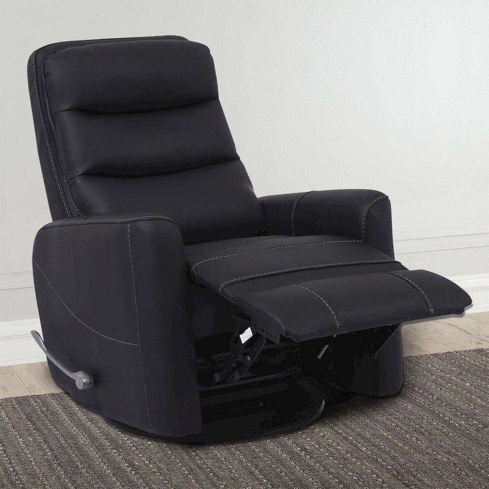 Hercules - Black Swivel Glider Recliner Two Pack. Picture 7