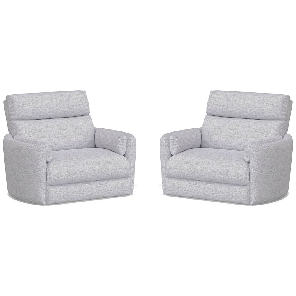 Radius Xl - Mineral Extra Wide Power Glider Recliner Two Pack. Picture 1