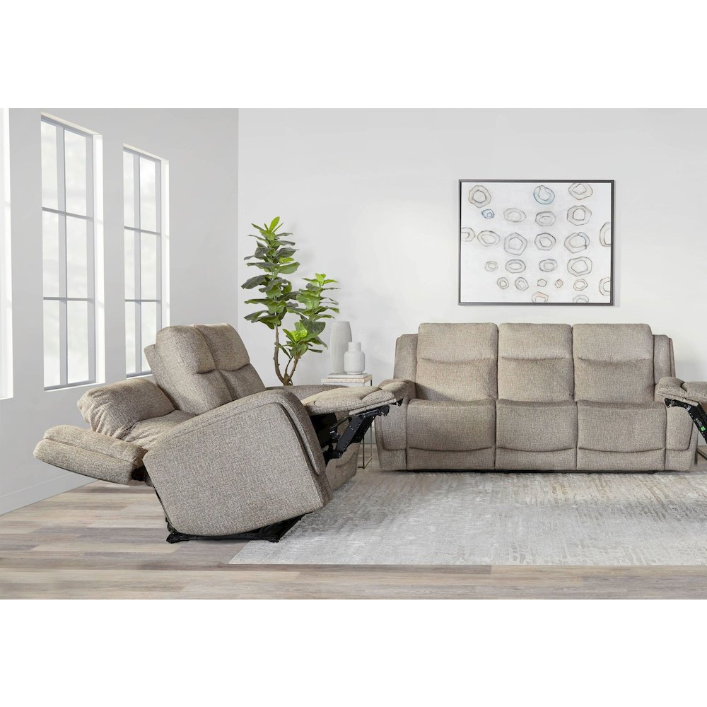 Penfield - Frappe Power Reclining Sofa and Loveseat. Picture 12