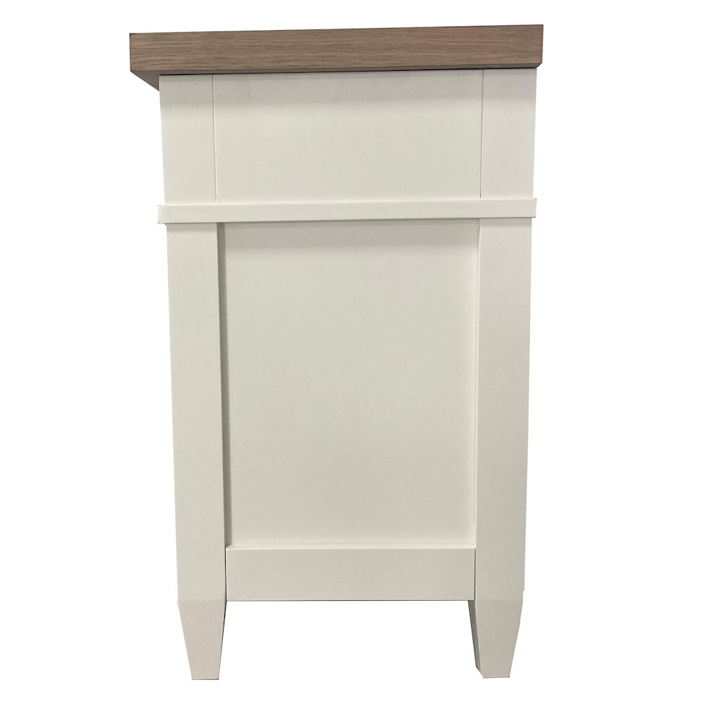 Modern Bedroom 3 Drawer Nightstand with Charging Station. Picture 5