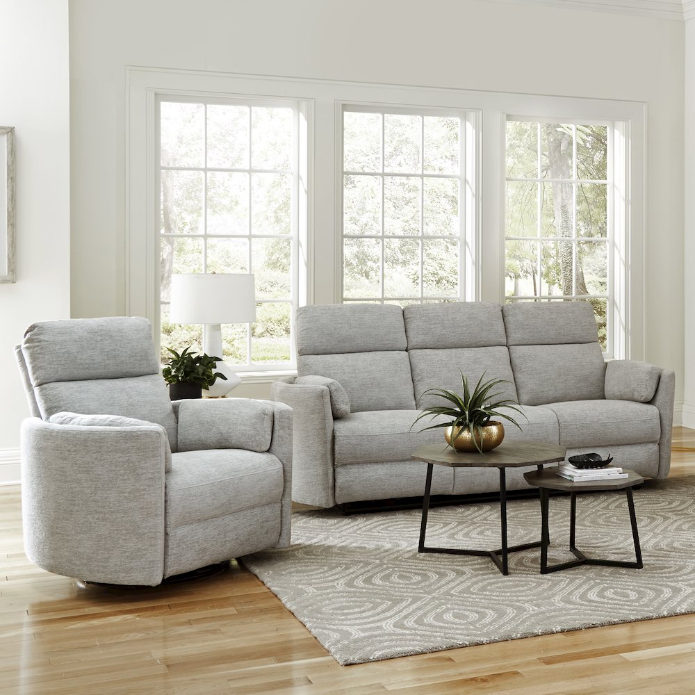 Radius - Mineral Power Reclining Sofa and Recliner. Picture 10