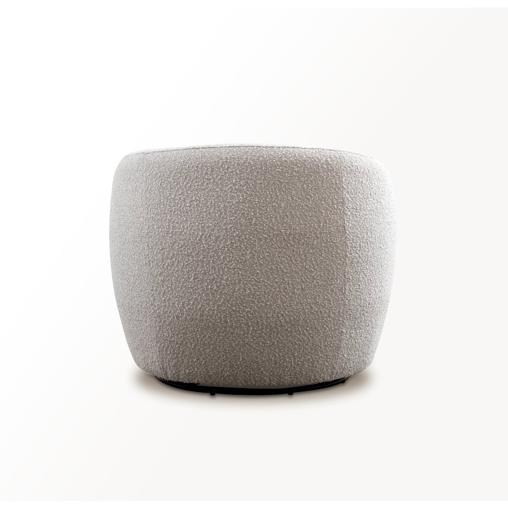 Carina - Bloke Cotton Swivel Barrel Chair. Picture 4