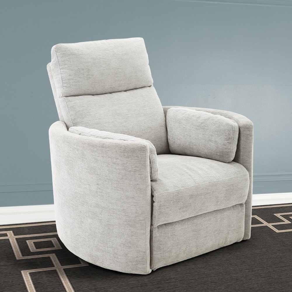 Radius - Mineral Power Swivel Glider Recliner Two Pack. Picture 14