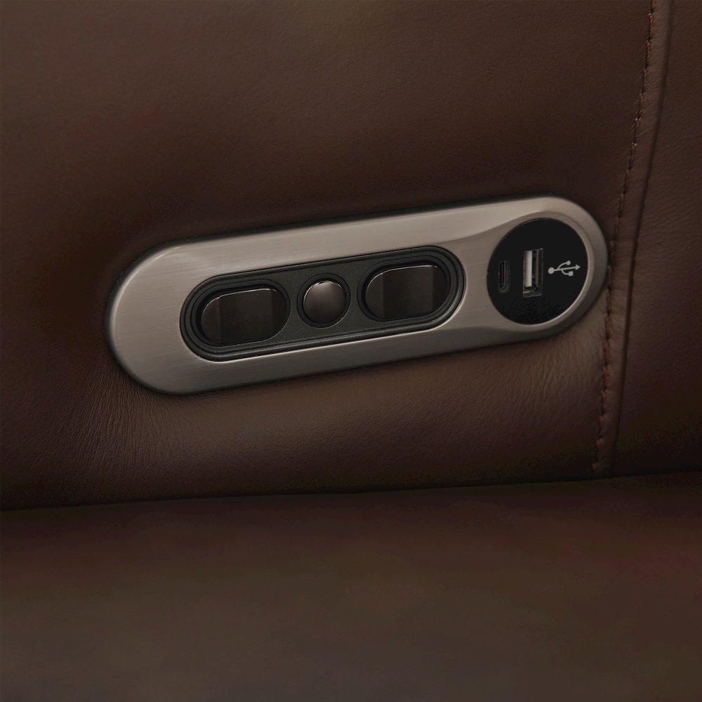 Northfield - Walnut Whirl Power High Leg Recliner P2 - Power by FreeMotion. Picture 16