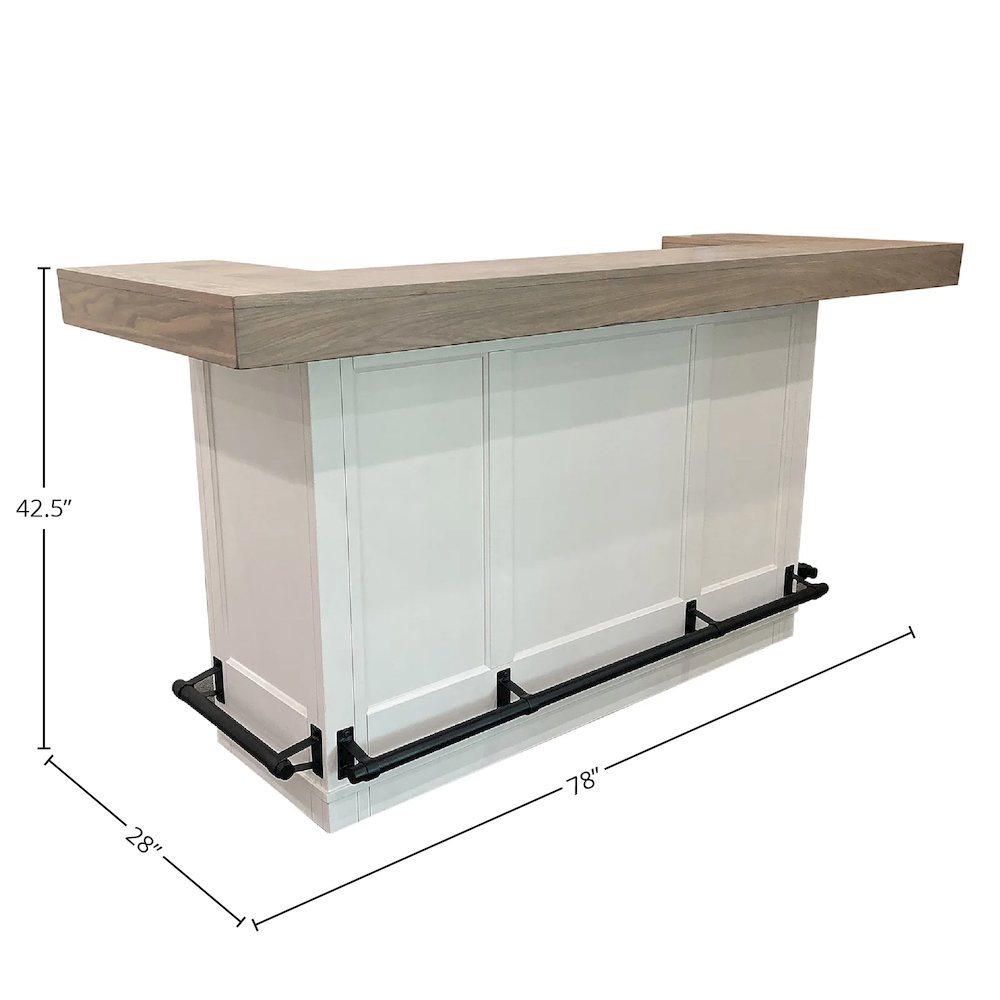 Parker House Americana Modern Dining 78 In. Bar with Quartz Insert. Picture 11