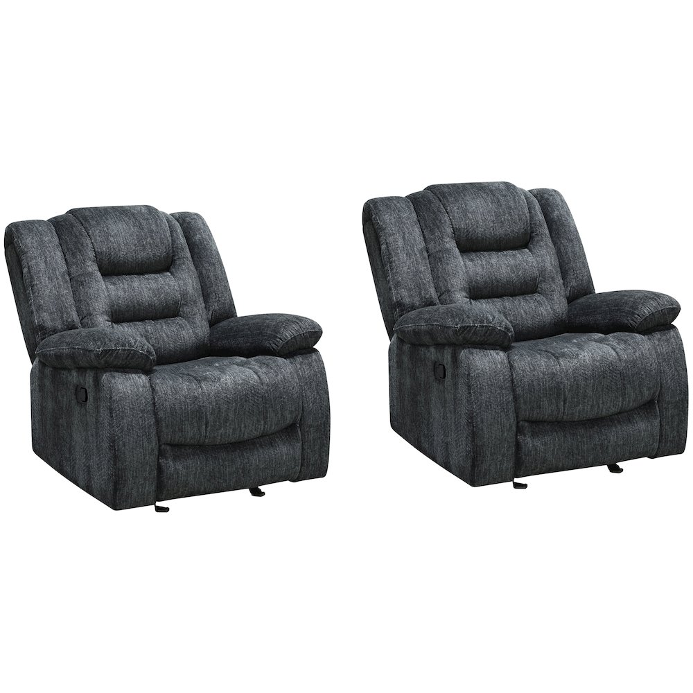 Bolton - Misty Storm Glider Recliner Two Pack. Picture 1