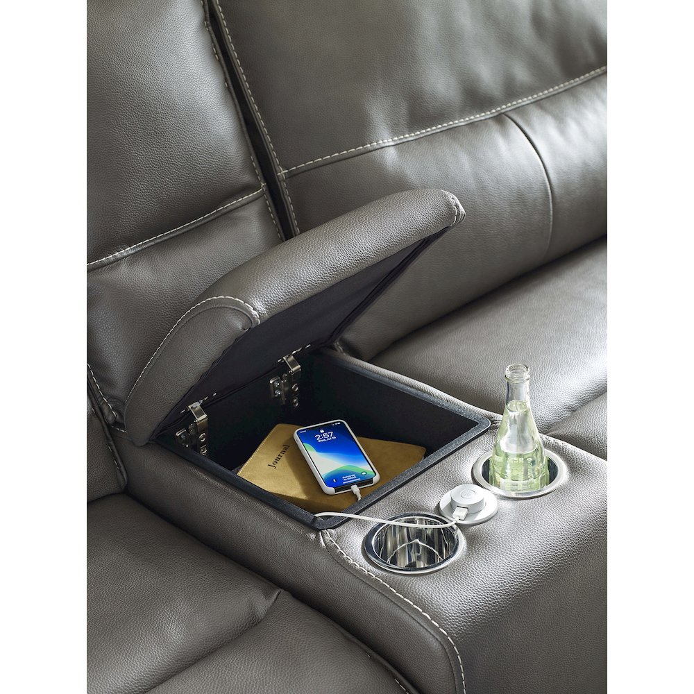 6 Piece Modular Power Reclining Sectional with Power Adjustable Headrests. Picture 13