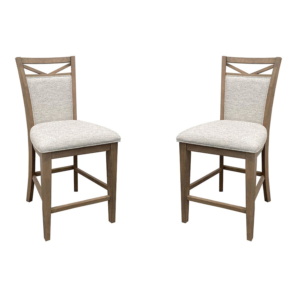 Modern Dining Upholstered Counter Chair Two Pack. Picture 1