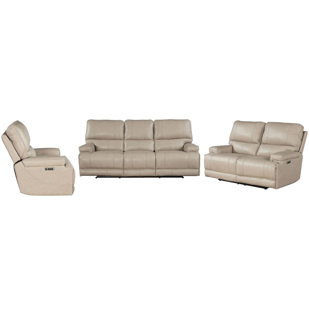 Verona Linen - Powered By Freemotion Power Reclining Sofa Loveseat and Recliner. Picture 1