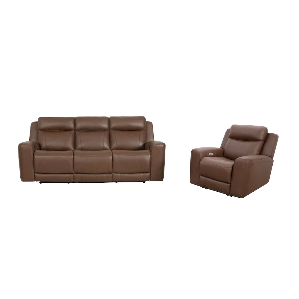 Calgary - Autumn Umber Power Reclining Sofa and Recliner. Picture 1