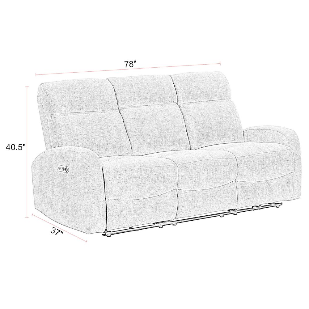 Tuscany - Whiskers Nature Power Reclining Sofa. Picture 9