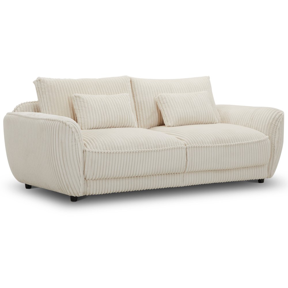 Utopia - Mega Ivory 2 Seat Sofa with Lumbar Pillow. Picture 1