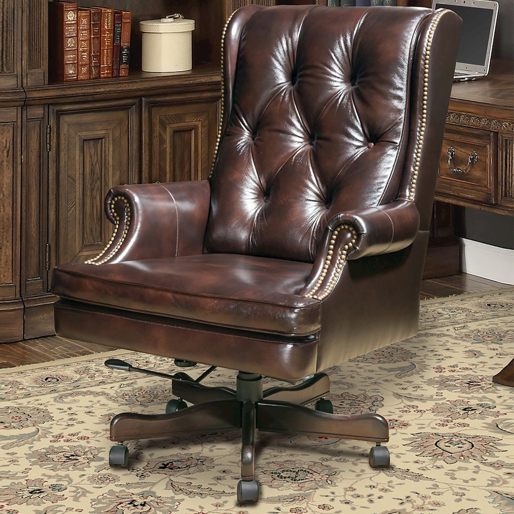 Parker Living - Leather Desk Chair. Picture 2