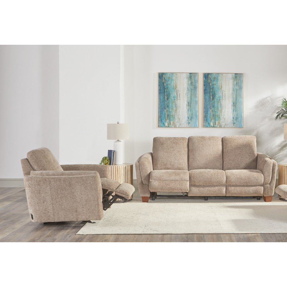 Morehead - Biscotti Power Reclining Sofa and Recliner. Picture 19