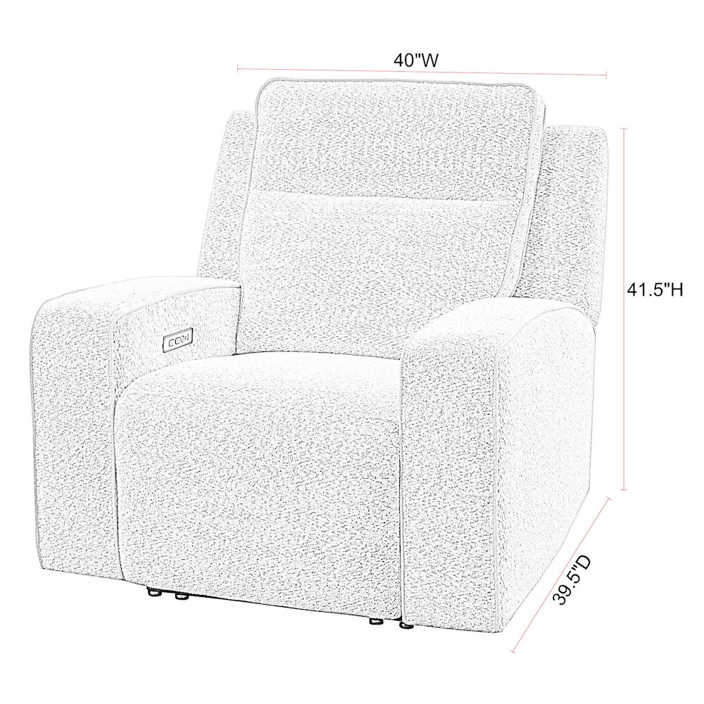Lancaster - Fluffy River Rock Power Zero Gravity Recliner P2. Picture 11