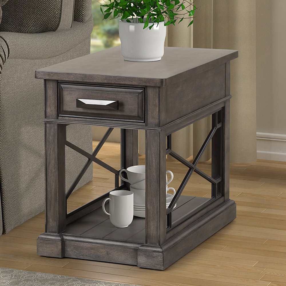 Sundance - Smokey Grey Chairside Table. Picture 2