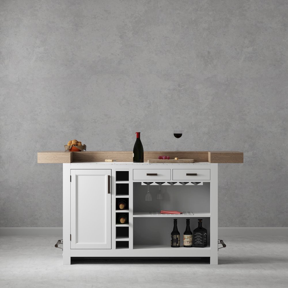 Parker House Americana Modern Dining 78 In. Bar with Quartz Insert. Picture 2