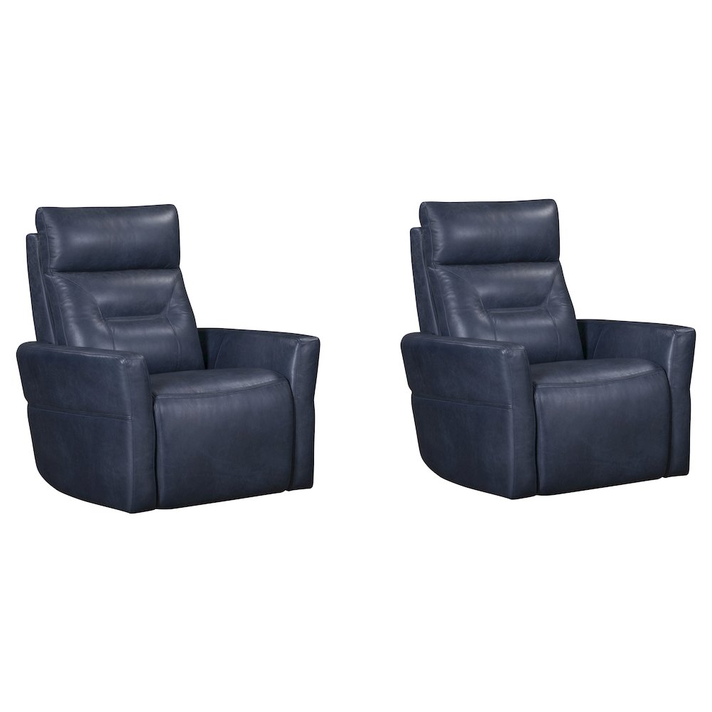 Remmington - Vintage Navy Power Swivel Glider Recliner P2 Two Pack. Picture 1