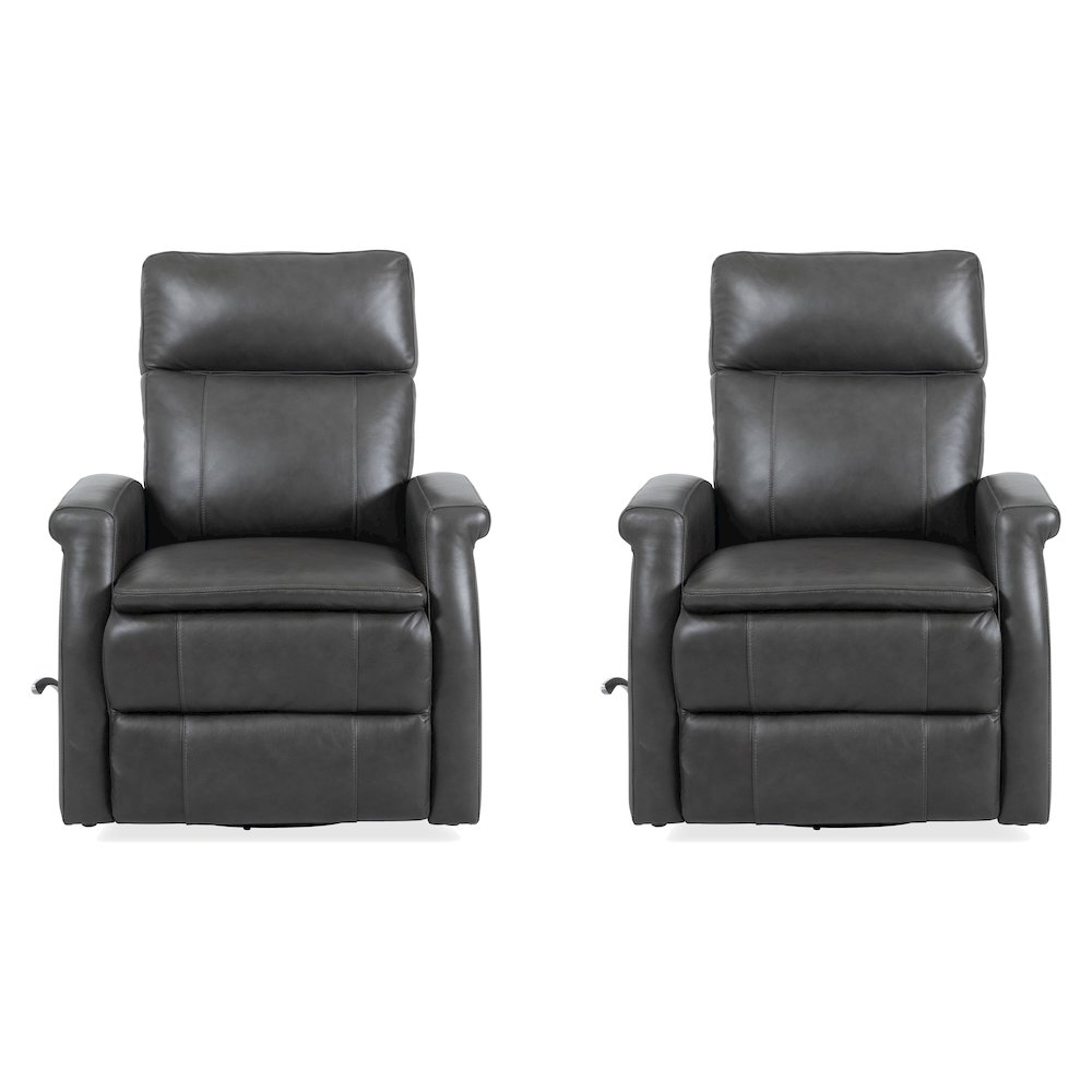 Bristol - Raven Swivel Glider Recliner Two Pack. Picture 1