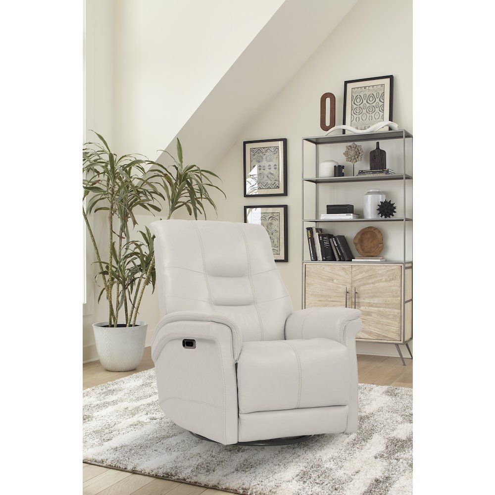 Powered By Freemotion Cordless Power Swivel Glider Recliner Two Pack. Picture 2