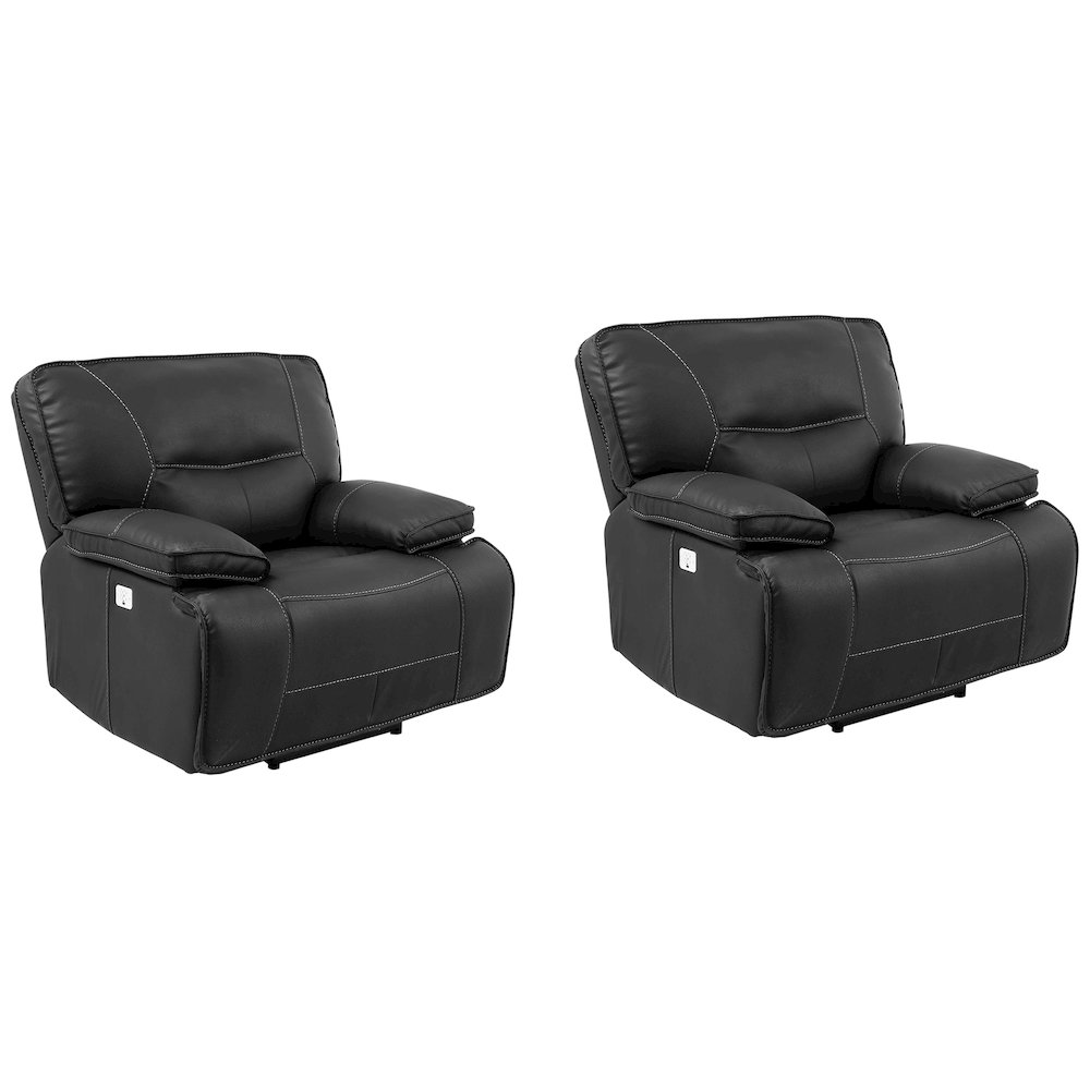 Spartacus - Black Power Recliner Two Pack. Picture 1