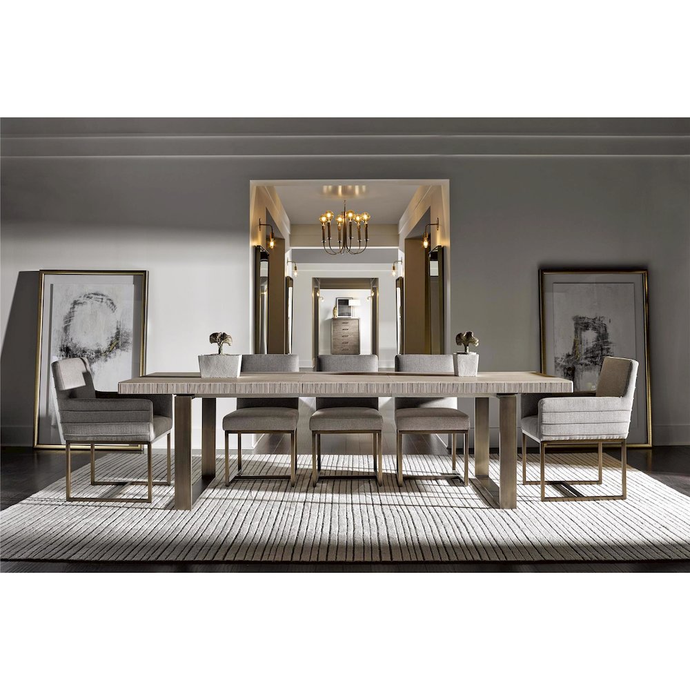 Robards Rectangular Dining Table In Quartz Color. Picture 4