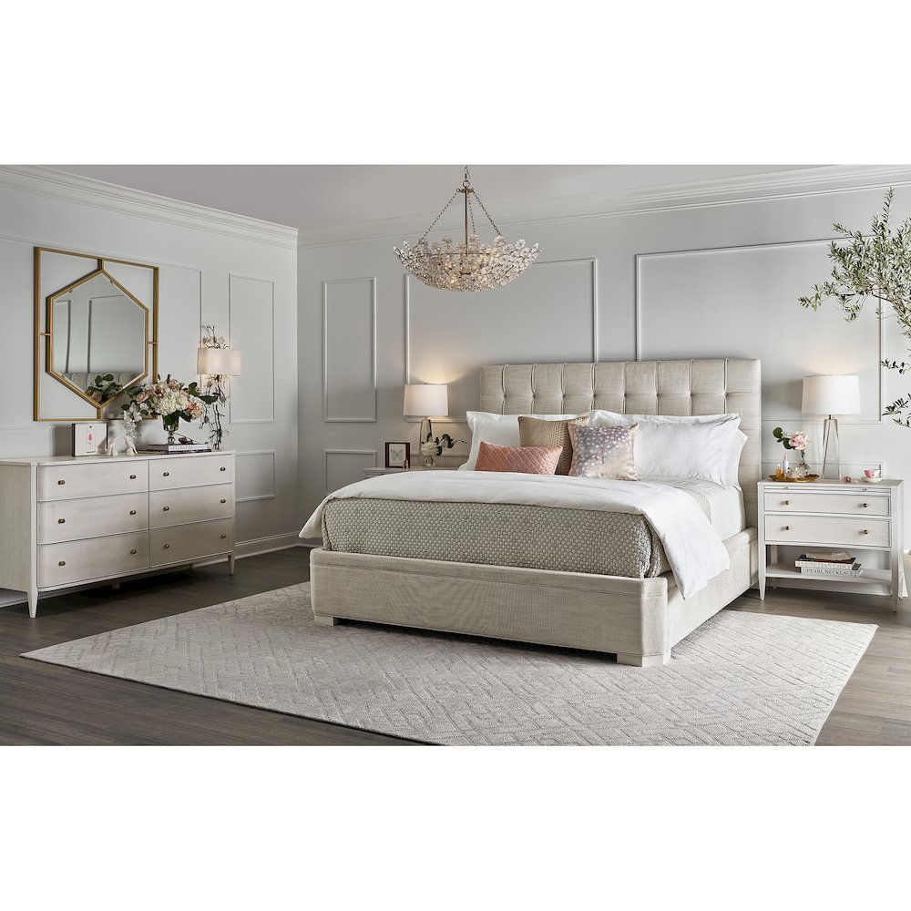Uptown Bed Queen 50 In Alabaster Color. Picture 4