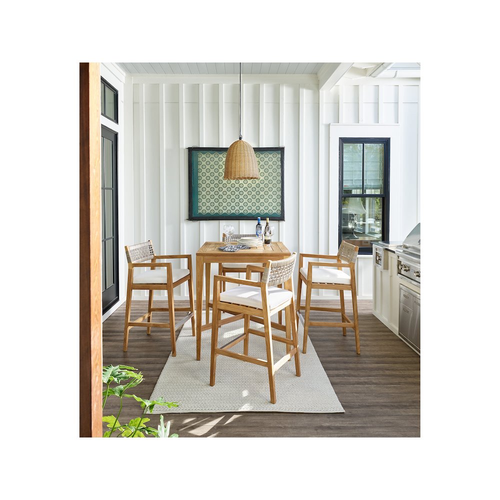 Chesapeak Bar Stool In Stainless Steel Color. Picture 6