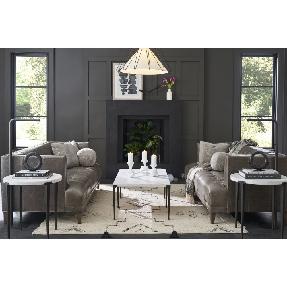End Table In Soft Matte Black Color. Picture 3