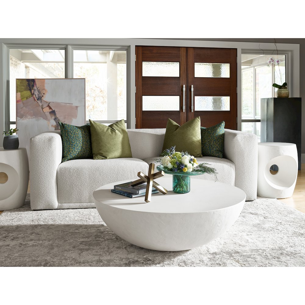 Canyo Accent Table In Abaco White Color. Picture 5