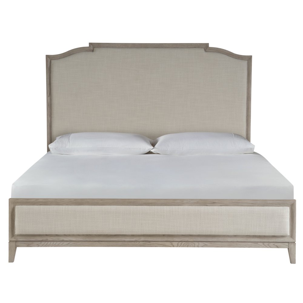 Panel Bed King In Rolling Fog Color. Picture 1