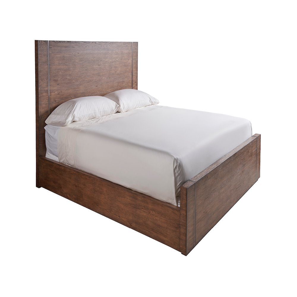 Koda Bed King In Medium Brown Oak Color. Picture 2