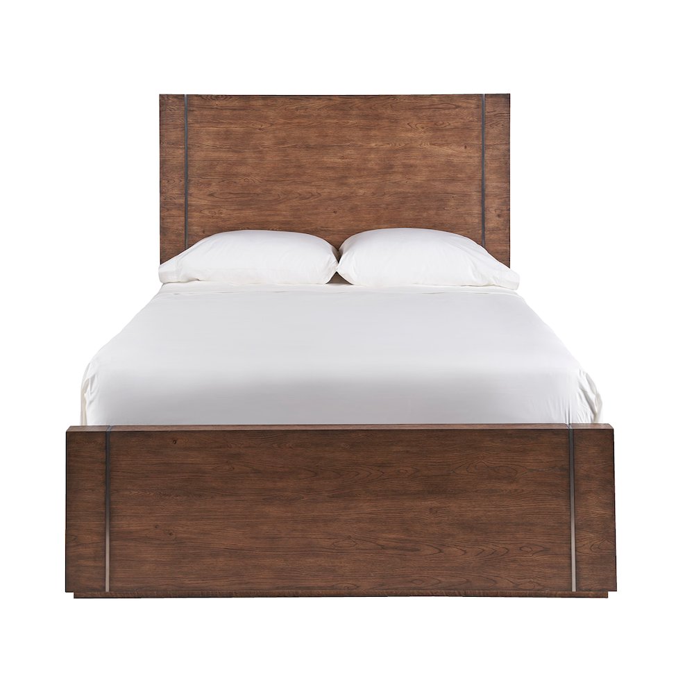 Koda Bed King In Medium Brown Oak Color. Picture 1