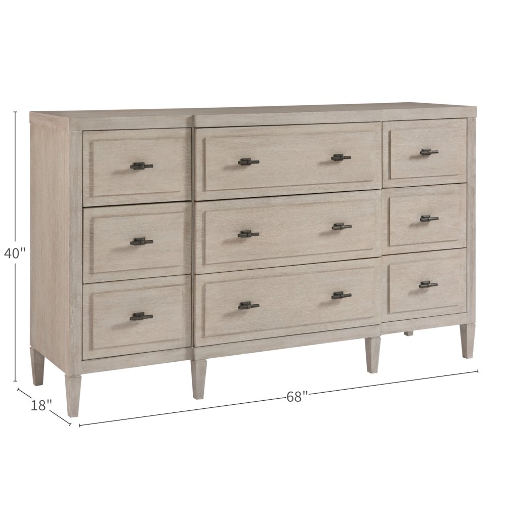 Midtown Dresser In Flannel Color. Picture 4