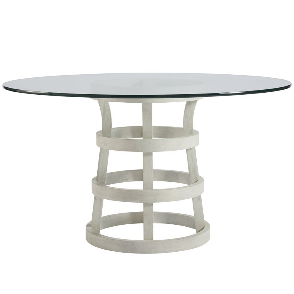 Round Glass Table 54" In Sandbar Color. Picture 1