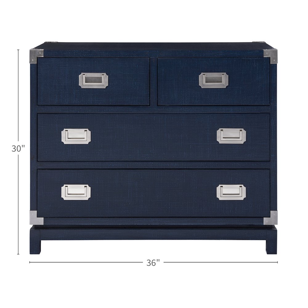 Coastal Campaign Chest In Marina Color. Picture 2