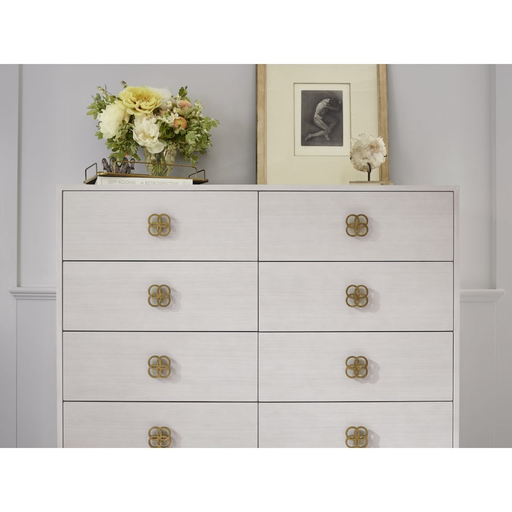 Peony Drawer Chest In Alabaster Color. Picture 4