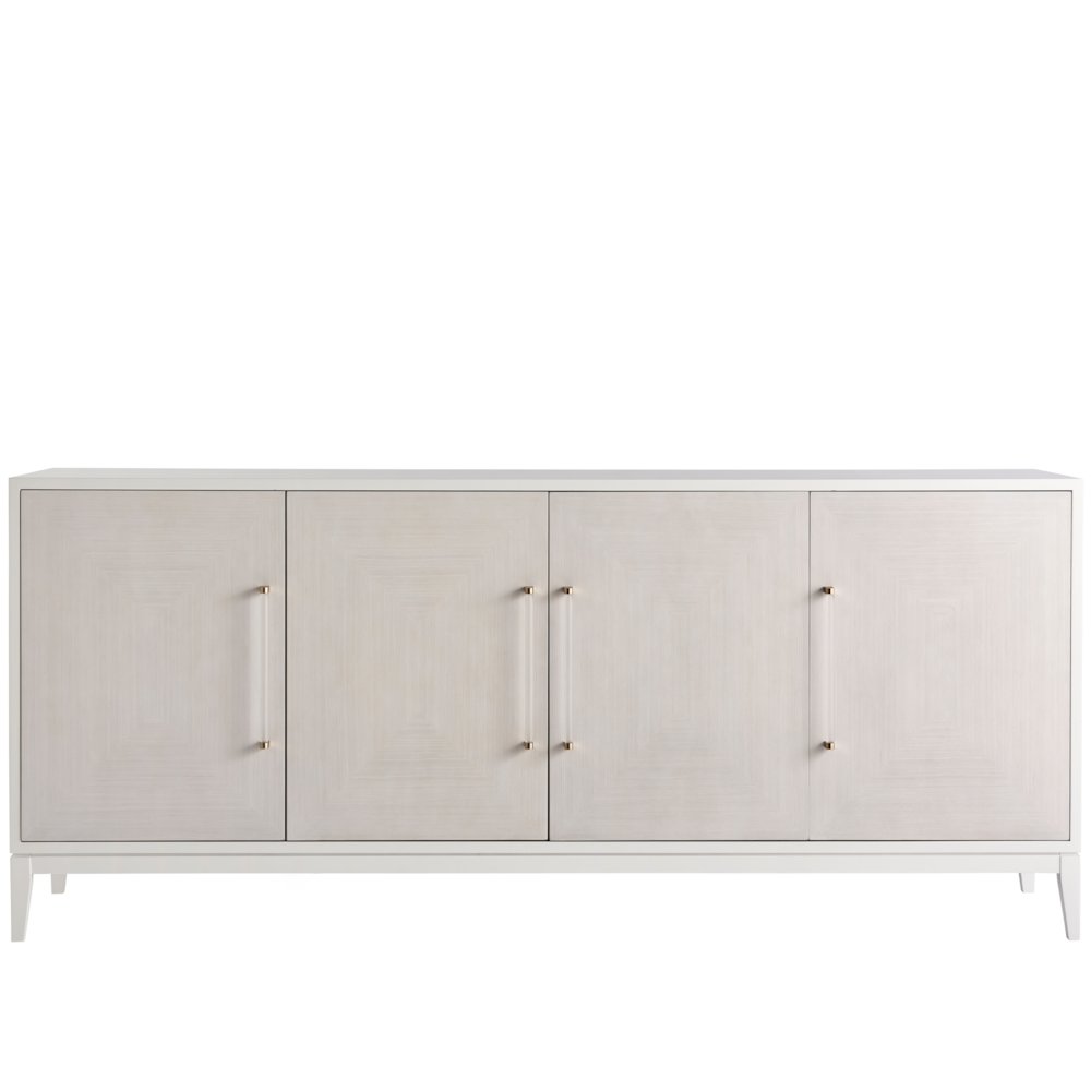 Desert Rose Credenza In White Lacquer Color. Picture 1