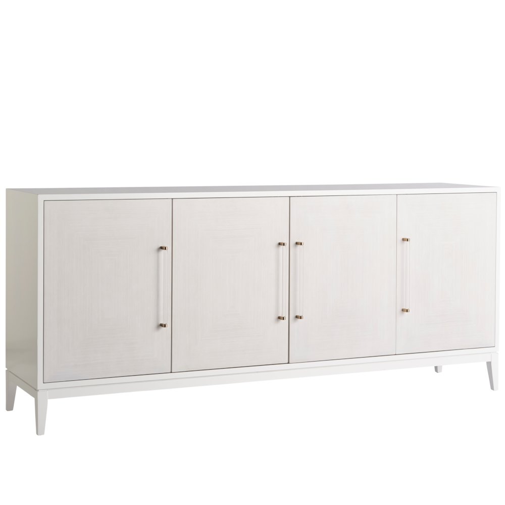 Desert Rose Credenza In White Lacquer Color. Picture 2