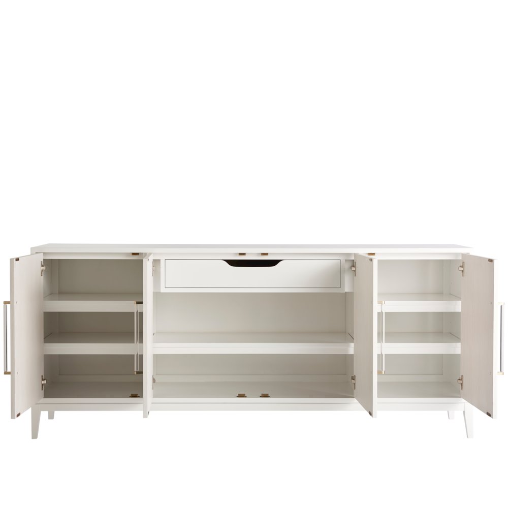 Desert Rose Credenza In White Lacquer Color. Picture 3