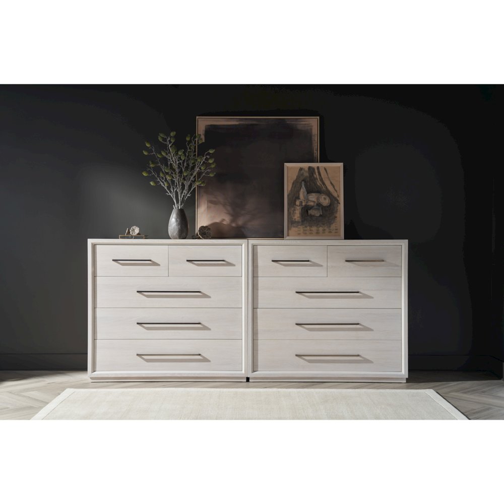 Astrid Drawer Chest In White Oak Color. Picture 4
