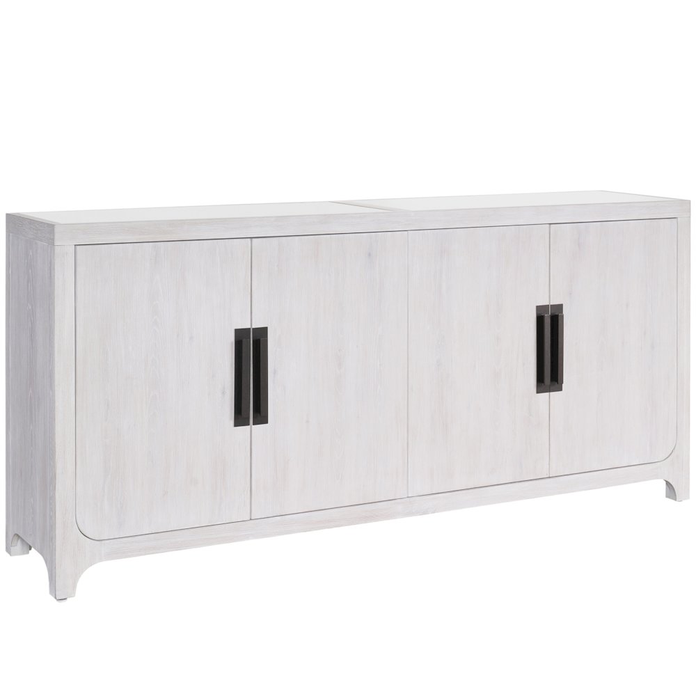 Blair Credenza In Weathered Gray Color. Picture 2