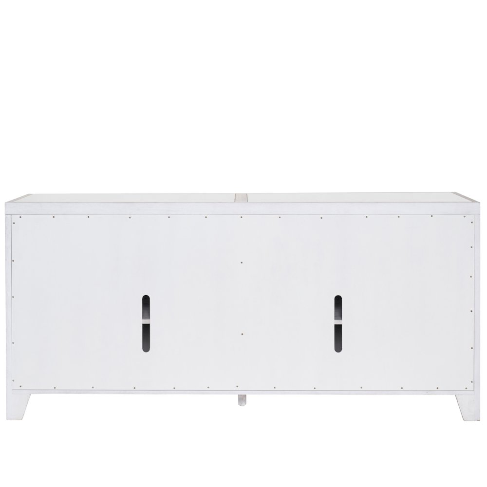 Blair Credenza In Weathered Gray Color. Picture 3