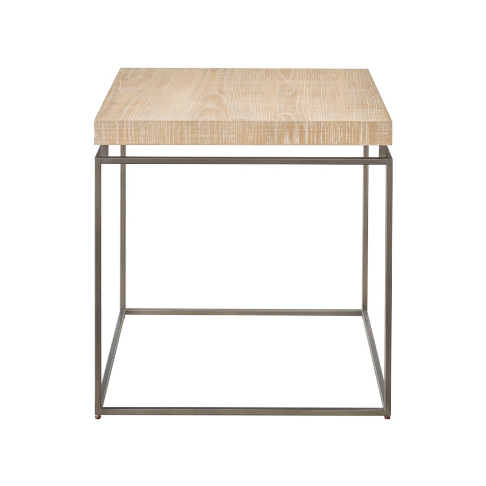 End Table In Rustic Natural Oak Color. Picture 1